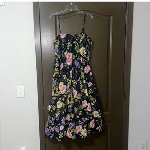 EXPRESS FLORAL MIDI DRESS